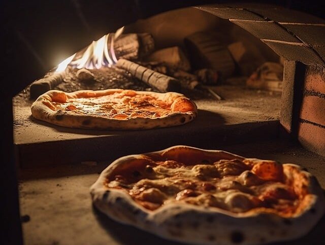 Four à pizza en brique réfractaire